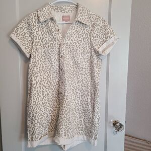 Show Me Your Mumu Range Romper in a leopard print Size M